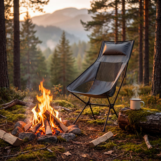 Packsmart Campingstol Hopfällbar – Ultralett Aluminiumram 120 kg