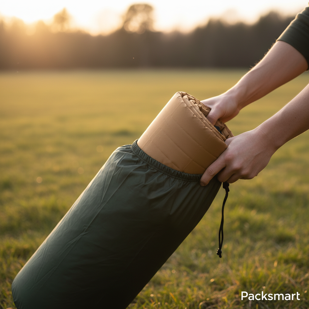 Självuppblåsande Liggunderlag & Luftmadrass för Camping | R-värde 4, Inbyggd Kudde & Pump