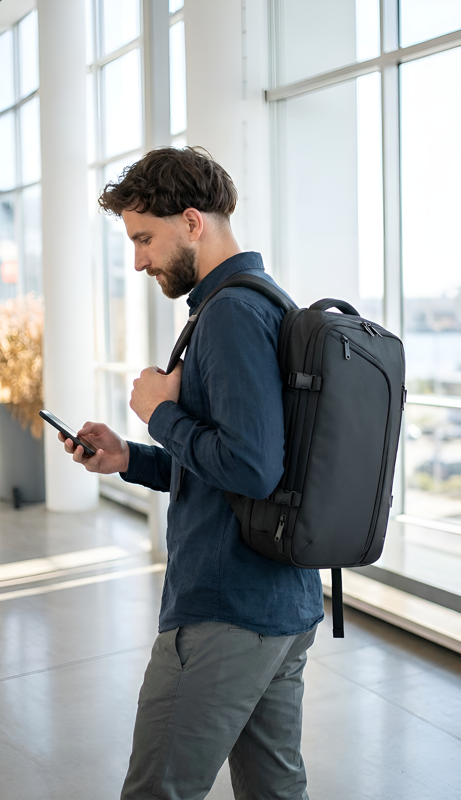 Vakuum Ryggsäck 36-55L - Vattentät Komprimerbar Resväska | Packsmart